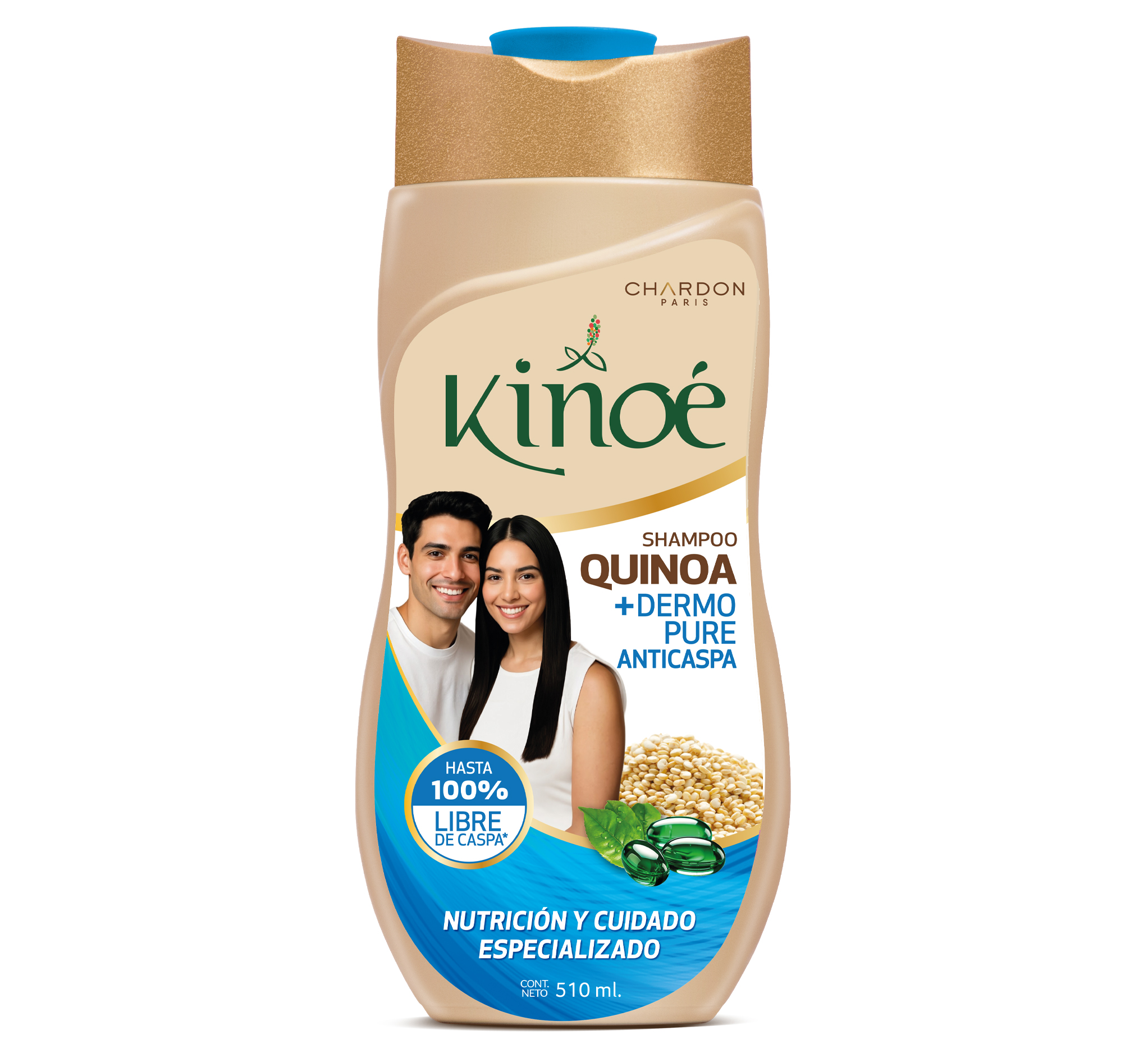 Kinoé Shampoo Dermo Pure Anticaspa y Anticaída