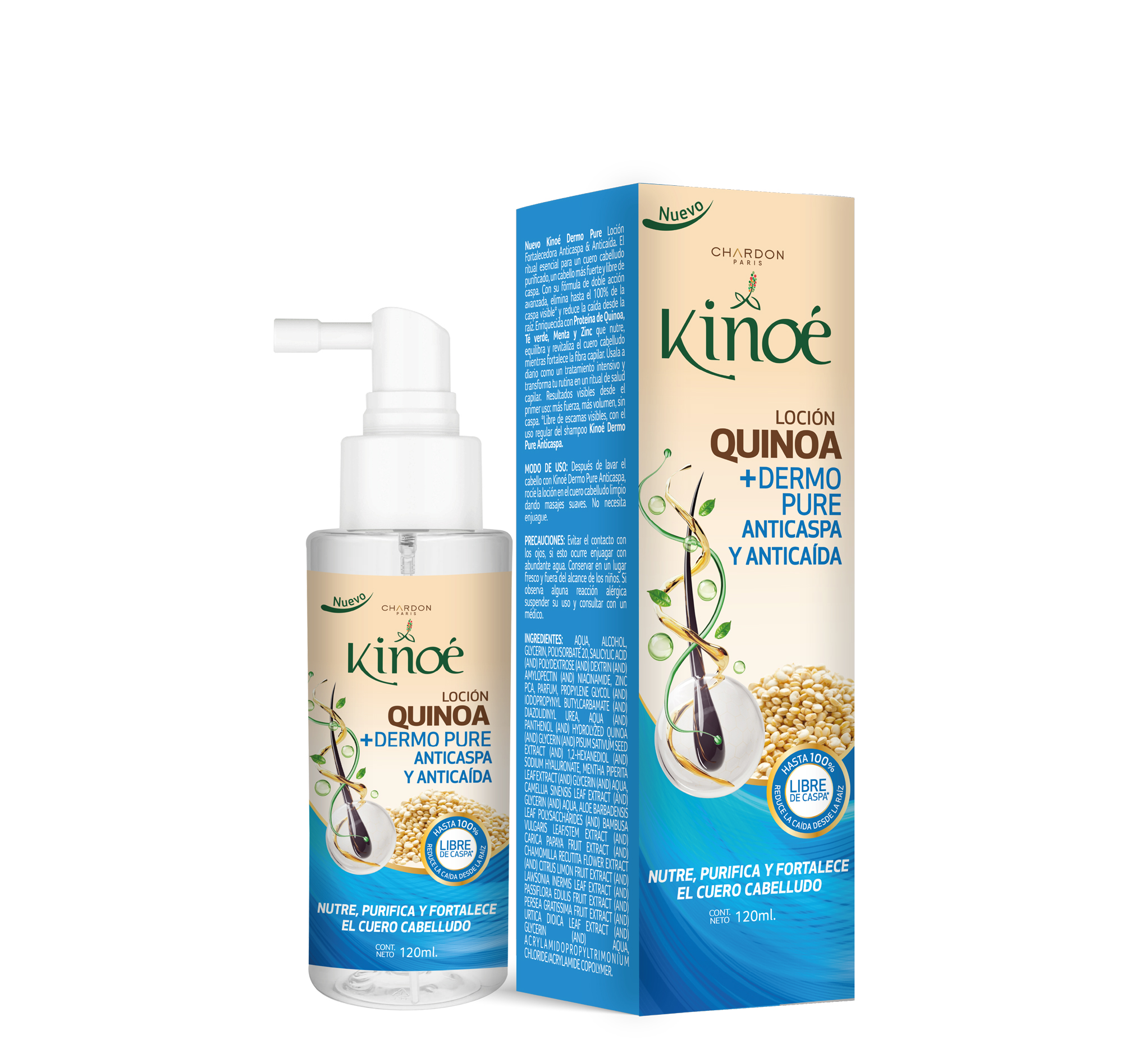 Kinoé Tratamiento Dermo Pure Anticaspa y Anticaída